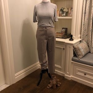 Two-Piece Set! Topshop Glen Plaid Trousers